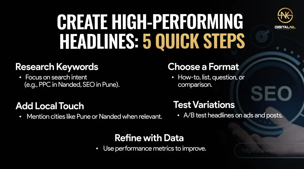 How to Write Headlines That Convert: PPC & SEO Tips from DigitalNil 1 Step‑By‑Step How You Can Create Your Own High‑Performing Headlines